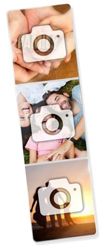 1 Personalised 3 Image Upload Acrylic Bookmark - 50mm x 180mm Gift Present Mother's Day Birthday Anniversary Christmas Valentines Primary Teaching Services