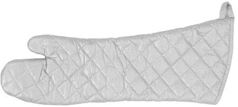 TINEASUR Guantes de Horno Extra Largos 58 Cm de Algodón Grueso Resistentes al Calor para Cocinar, Hornear y Barbacoa, Guantes Aislantes de Alta Temperatura para Protección de Manos y