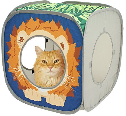Kitty City Jungle Cube Combo: Collapsible Cat Cube, Tunnel & Bed