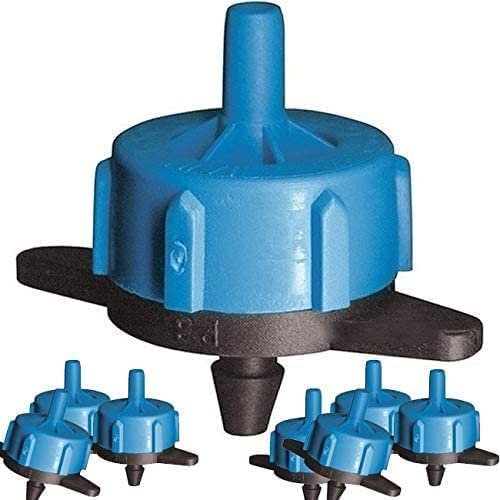 Suinga Pack 100 Gotero Autocompensante 8 Litros | Goteros desmontables 8 L/h para Riego, Plantas, Macetas, Microtubo y Tuberia 16mm