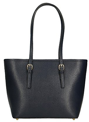 Chicca Borse Borsa a Spalla Donna in Pelle Made in italy 34x23x12 Cm