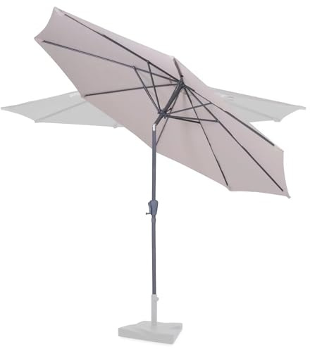 VONROC Premium Cantilever Parasoll Recanati 300cm – Vinklingsbart & Svängbart – 50+ UPF Skydd – Högkvalitativ Polyesterduk – Inkl. Parasollöverdrag