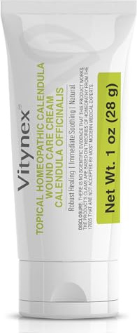 Skin Repair Wound Care Cream – 1 Oz Scar Prevention Cream First Aid Wound Ointment for Burns, Bites, Cuts, Ulcers, Abrasions – Deeply Nourishing Calendula Healing Ointment with Natural Ingredients