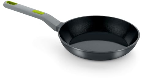 BRA Life | Bratpfanne 24 cm, Aluminiumguss, 100% recycelt, verstärkte Keramik-Antihaftbeschichtung ohne PFOA, ohne PTFE, geeignet für alle Herdarten und Induktion