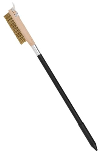 MYCENSE Pizza Oven Brush with Scrape Grill Cleaner Brush Pizza Stone Brush for Cookware Outdoors