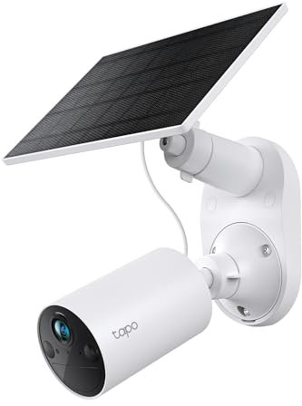 Tapo SolarCam 1080p Security Camera Wireless Outdoor- Battery Power with Solar, Person Detection, Subscription-Free Local Storage or Optional Cloud, Works with Alexa & Google Assistant, C402 KIT