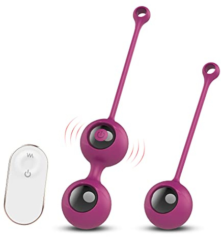 9 Modalità di Màssaggio con Telecomando Silicone Kēgēl Bàll 2 in 1 Palline Per il Pelvico Palline per Donna,USB Ricaricabile,Impermeabile,para Controllo della Vescica ed Esercizi del Pavimento Pelvico