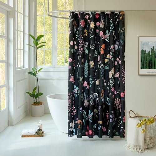 Boho tropical foliage green design Shower curtain Waterproof polyester bathroom decorated with jungle floral pattern proof 180cm x 180cm