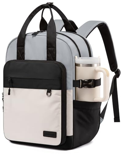 LOVEVOOK School Bag Backpack Womens, Waterproof Laptop Rucksack Bags for Women 15.6 Inch, Fashion Ladies Backpack Casual Daypack for College Work Travel Teacher Teenage Girls