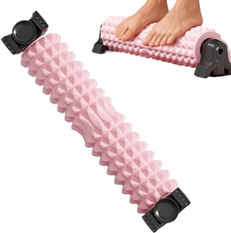 Rodillo para fascia – 58 cm de masaje y estiramiento antideslizante, rollo de fascia para la espalda – para entrenamiento, entrenamiento, estiramiento, recuperación, sueño y tejido profundo