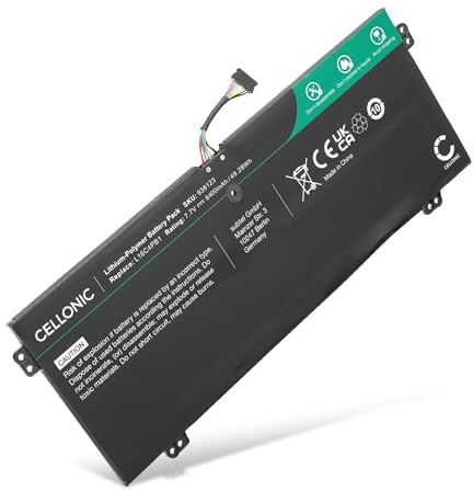 CELLONIC 1x Batteria per PC portatile Compatibile con Lenovo Yoga 720-13IKB, Yoga 720-13IKBR, Yoga 730-13IWL, 5B10M52738 – (6400mAh, 7.7V)