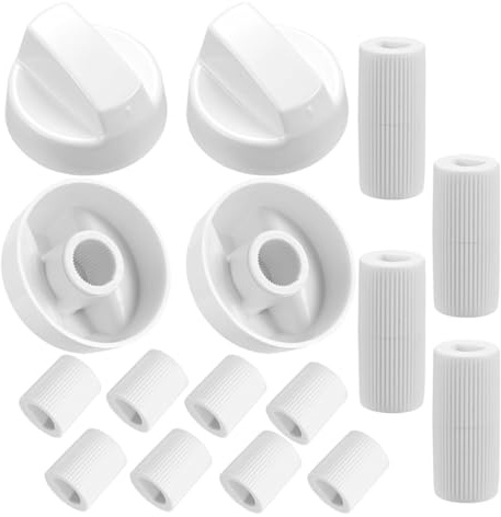 SGREHJDR 4 st. ersättningsknapp for plast, gasspis, kontrollknapp, allmänt vred, ugnsknapp, spis, hällknapp for bänkbrännare