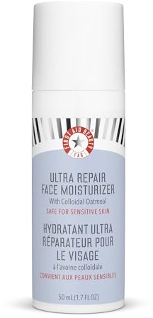 First Aid Beauty Ultra Repair Face Moisturiser – Lightweight, Hydrating Face Lotion for All Skin Types, 50mL