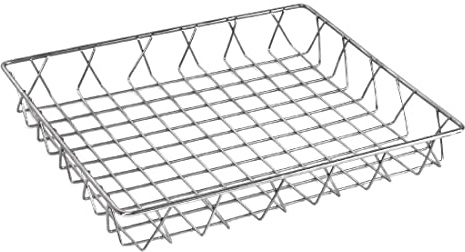 Olympia St/St Wire Display Basket 350X300X50mm Stainless Steel Holder Bakeries