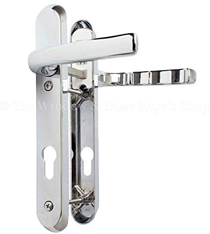 Avocet DHAFCHLLS Affinity Lever Sprung Door Handle Set, Polished Chrome, Fixings Centres 122mm