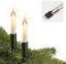 hellum Weihnachtsbaum Lichterkette Made-in-Germany, LED Lichterkette mit Clip, 20 Lichter, beleuchtete Länge 13,3m, Kabel grün Schaft grün, für innen teilbarer Stecker, Christbaumbeleuchtung, 802047