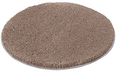 Kleine Wolke 5405271521 Badteppich Relax, 100 cm rund, Taupe