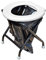 YACHTICON Mobile Klapptoilette weiß | Camping WC Klo Notfalltoilette | ideal für Festivals, Reisen, Garten