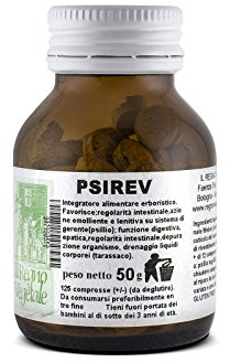 PSIREV 125 Compresse con Psillio Polvere Prodotto Italiano Made In Italy