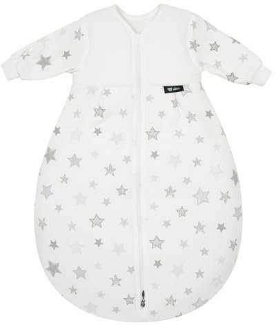 Alvi Schlafsack Mäxchen Thermo mit Arm | Babyschlafsack Außensack mit Arm | Winterschlafsack 3,0 TOG
