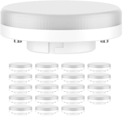 ledscom.de 20x GX53 LED Leuchtmittel, warmweiß (2700 K), 6,3 W, 541lm, 3-Stufen-Dimmer, matt