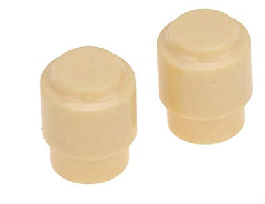 Musiclily Pro Metrische Größe Vintage-Stil Gitarre T-Style Schalterknopf 3 Weg Switch Tips für Import Squier Tele Style, Creme (2er Set)