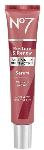 No7 Restore & Renew Face & Neck MULTI ACTION Serum 30ml