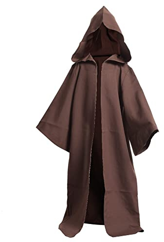 FAD-4U medeltida barn mantel med huva riddare vintage onda kostymer barn mantel rock cosplay maskeraddräkt