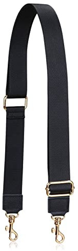 A ALLZEDREAM - Bolso cruzado de repuesto con correa gruesa y ajustable (punta de cuero negro-GH)