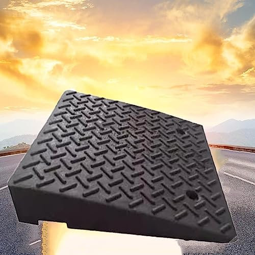 COKYIS rutschfeste Bordsteinrampe Leichte Auto Rampe Bürgersteig Auffahrkeile Gummi Rollstuhlrampe Schwerlast Bordsteinkanten Rampe Für Automóviles (Size : 50 * 50 * 15cm)