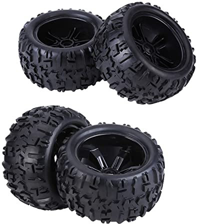 VGEBY RC-Autoreifen, 4 Stück Gummireifen für 1/8 RC Truck Car, Langlebig und rutschfest, Kompatibel mit HSP//HPI/Savage/Flux/ZD Racing/TM