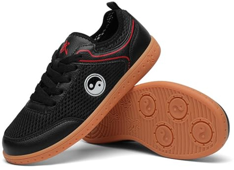 SerendipitousWhisper Scarpe Tai Chi per Uomo Donna Leggero Traspirante Antiscivolo Scarpe da Allenamento per Arti Marziali Kung Fu per Il Giorno Formazione Esercizi mattutini