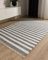 benuta Pop Baumwollteppich Tom - Grau/Creme 70x120 cm - Handgewebter Wohnzimmer Teppich - 100% Recycelte Baumwolle - Für Fußbodenheizung geeignet