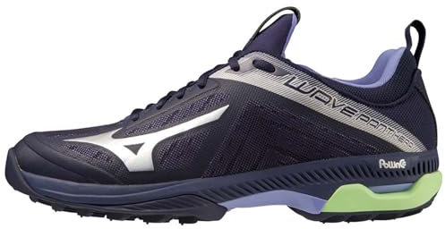 Mizuno Zapatos de balonmano unisex para correr y trotar para niños, Ebl Tgreen Llte, 44.5 EU