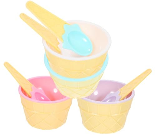 CONGARTENO Coppette Per Gelato Riutilizzabili Ciotole Per Gelato Dessert Da Te Per Yogurt Budino e Bevande Per Ragazzo Ragazza