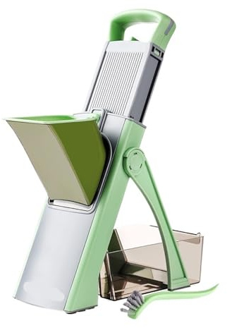 Rallador de verduras, compatible con cortar, limón, herramientas for picar ensaladas(Green)