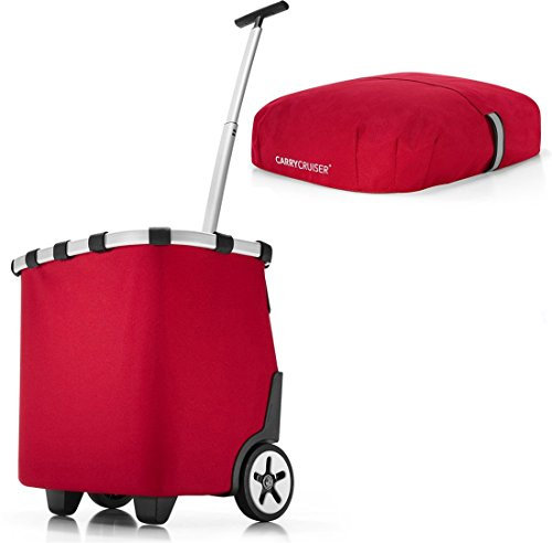 reisenthel - EXKLUSIVES ANGEBOT! carrycruiser + GRATIS cover! Einkaufskorb Einkaufstasche Einkaufstrolley (red)