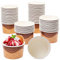 MATANA - 50 Coppette Gelato Usa e Getta (240ml) - Design Cono Gelato - Coppe Gelato in Carta Monouso - Cartone Resistente alle Perdite, Robusto e Riciclabile