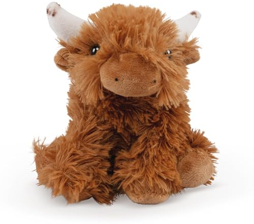 Living Nature Little Highland Cow Stuffed Animal Plush Toy | Soft Toy Gift for Kids | Naturli Eco-Friendly Plush| 5 Inches, Brown
