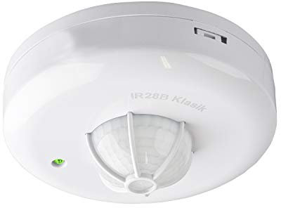 Bewegungsmelder weiß, 360 Grad, innen IP20, Aufputz Deckenmontage, LED geeignet, IR28B-Klassik