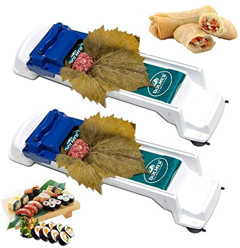 ALHWXCH2 Gemüse Fleisch Roller 2 Stück Sarma Maschine Weinblätter Blatt Rollmaschine Roll Werkzeug Leaf Maker Sushi Gefüllt Traube Kohlblatt Walzmaschine für Küche Picknick Anfänger Kinder