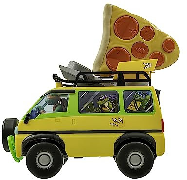 TMNT Tortugas Ninja Adolescente Mutante | Tortugas Ninja Juguetes Pizza Blaster, Edición de Película | Furgoneta Tortugas Ninja Teledirigida con Lanzamiento de Pizza | Regalos y Juguetes 5+ Años