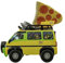 Teenage Mutant Ninja Turtles | Ferngesteuerter Teenage Mutant Ninja Turtles Pizza Blaster, Filmedition - 2,4GHz Ninja Turtles Pizza Van mit Pizza-Werf-Funktion - Spielzeuge und Geschenke ab 5 Jahre