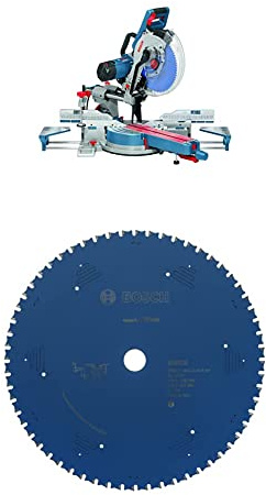 Bosch Professional Paneelsäge GCM 12 SDE (Schnittkapazität 0°: 85 x 370 mm, im Karton) + Kreissägeblatt (für Stahl, AußenØ: 305mm, Bohrung: 25,4mm, Zubehör)