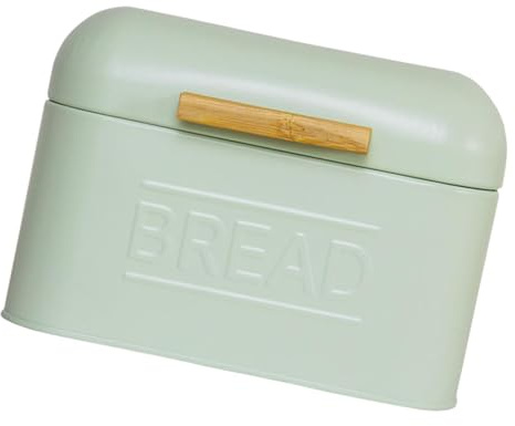 Fenteer Bread Food Storage Box Counter Bread Box Multipurpose Countertop Bread Bin Countertop Pastry Kitchen Storage for Coffee Shop, light Green