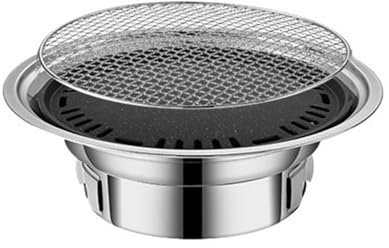 Estufa de Barbacoa portátil de Estilo Coreano para Interiores y Exteriores, sin Humo, para Uso doméstico, de sobremesa, a carbón, miniparrilla portátil para Acampar, Picnic, Viajes, Camping