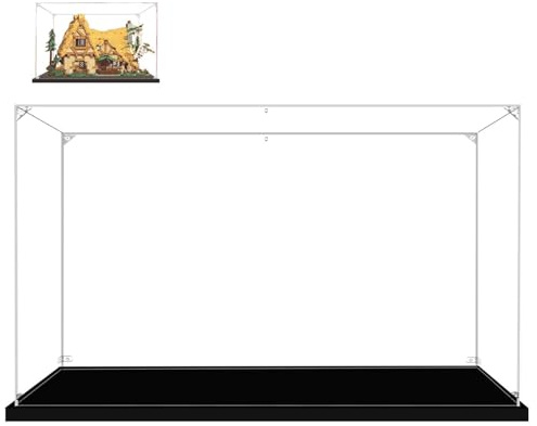 Cas d'affichage Acrylique, boîte d'affichage avec Base Noire, Assembler vitrine étanche à la poussière, pour Les Objets de Collection Figures Jouets Modèles Voitures (40x30x25cm)