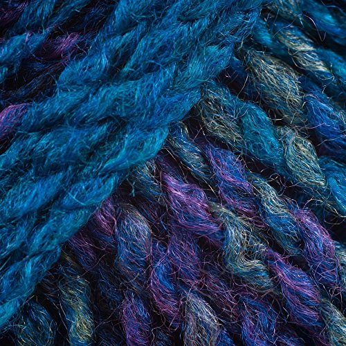 James C Brett Marble Chunky Yarn – 200g Ball of Supersoft Acrylic Knitting & Crochet Wool – Create Fast, Cosy Garments with a Beautiful Marbled Effect (Petrol)