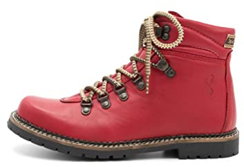 Damen Boot Schuhe Stiefel Nappa rot Trachtenstiefel, rot, Gr. 42 EU