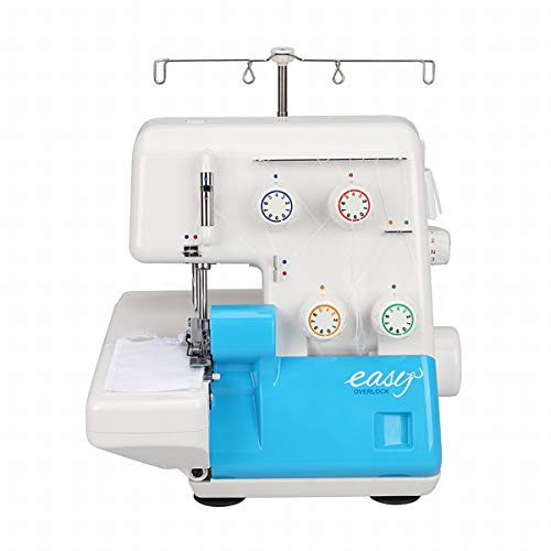 Merrylock 640 Easy Overlock - 4 Faden Overlockmaschine mit Differentialtransport und Rollsaum, für hervorragende Nähergebnisse auf schweren bis leichten Stoffen - exklusiv in der Nähwelt Flach